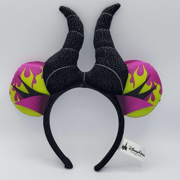 Disney Parks Mouse Ears Sleeping Beauty Maleficent Horns Headband | RETIRED